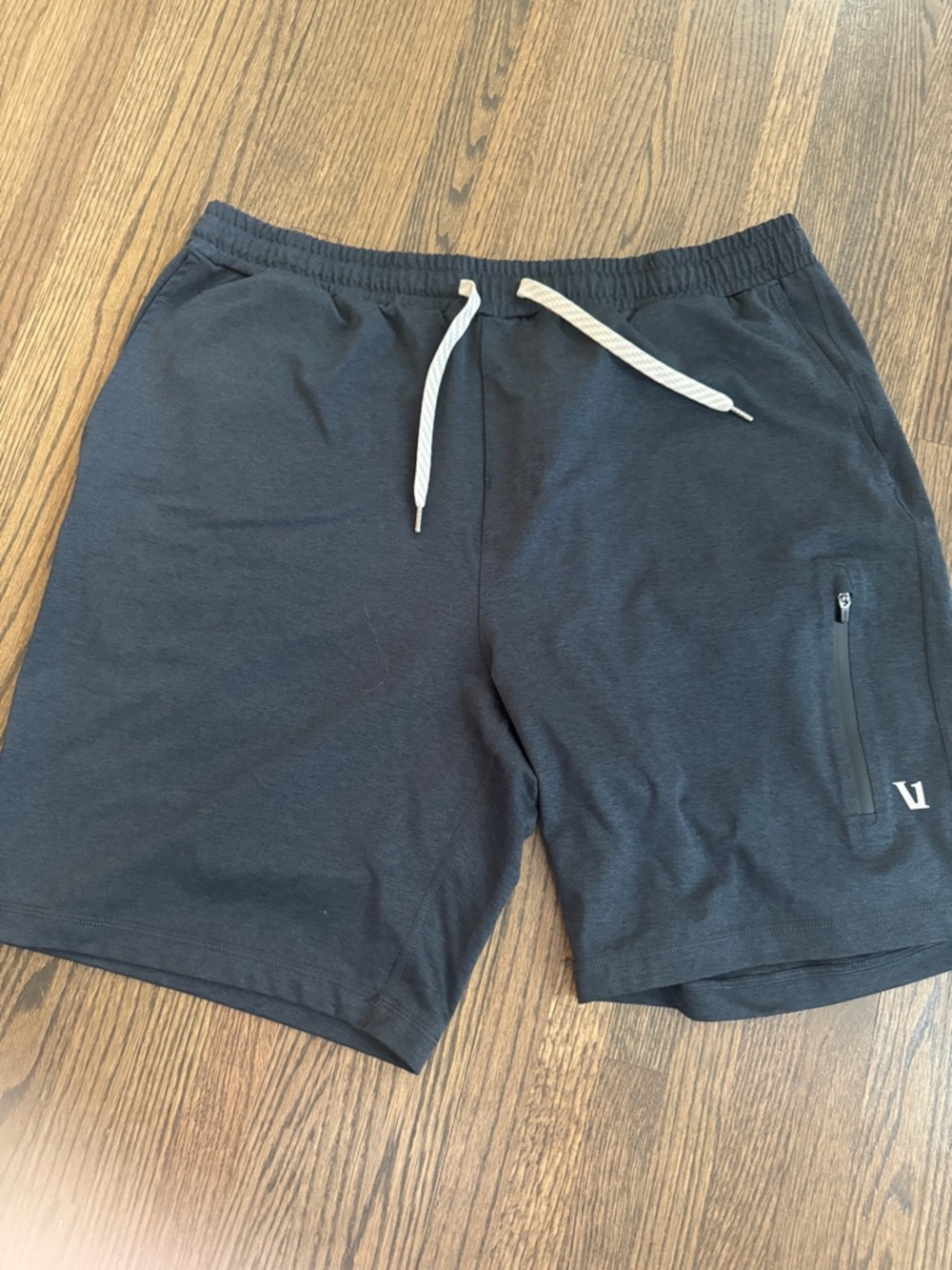 Vuori Men's Athletic Shorts 4 Pack - Black, Navy, Gray, Light Gray - Picture 3 of 13